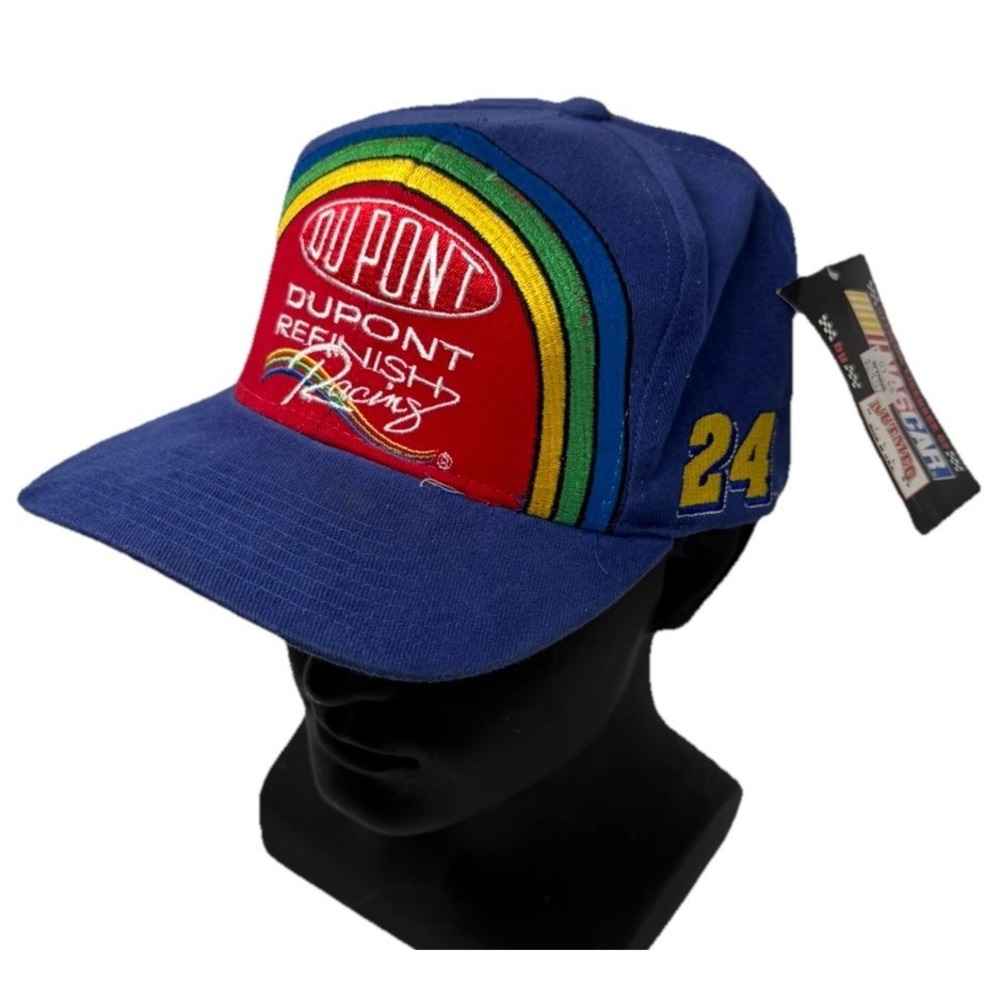 Vintage Jeff Gordon Dupont Refinish Racing Hat Snapback NWT Made USA NASCAR #24